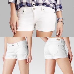 PAIGE Jimmy Jimmy White Denim Shorts Women's Size 26